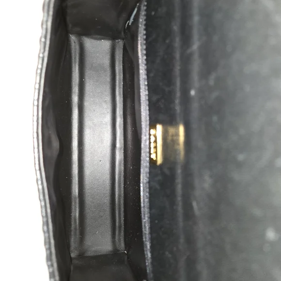 Bally Black Quilted Shoulder Bag with Gold Details - Picture 8 of 16